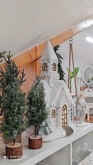 Home&you nowy duży domek z piernika  figurka led Julestue