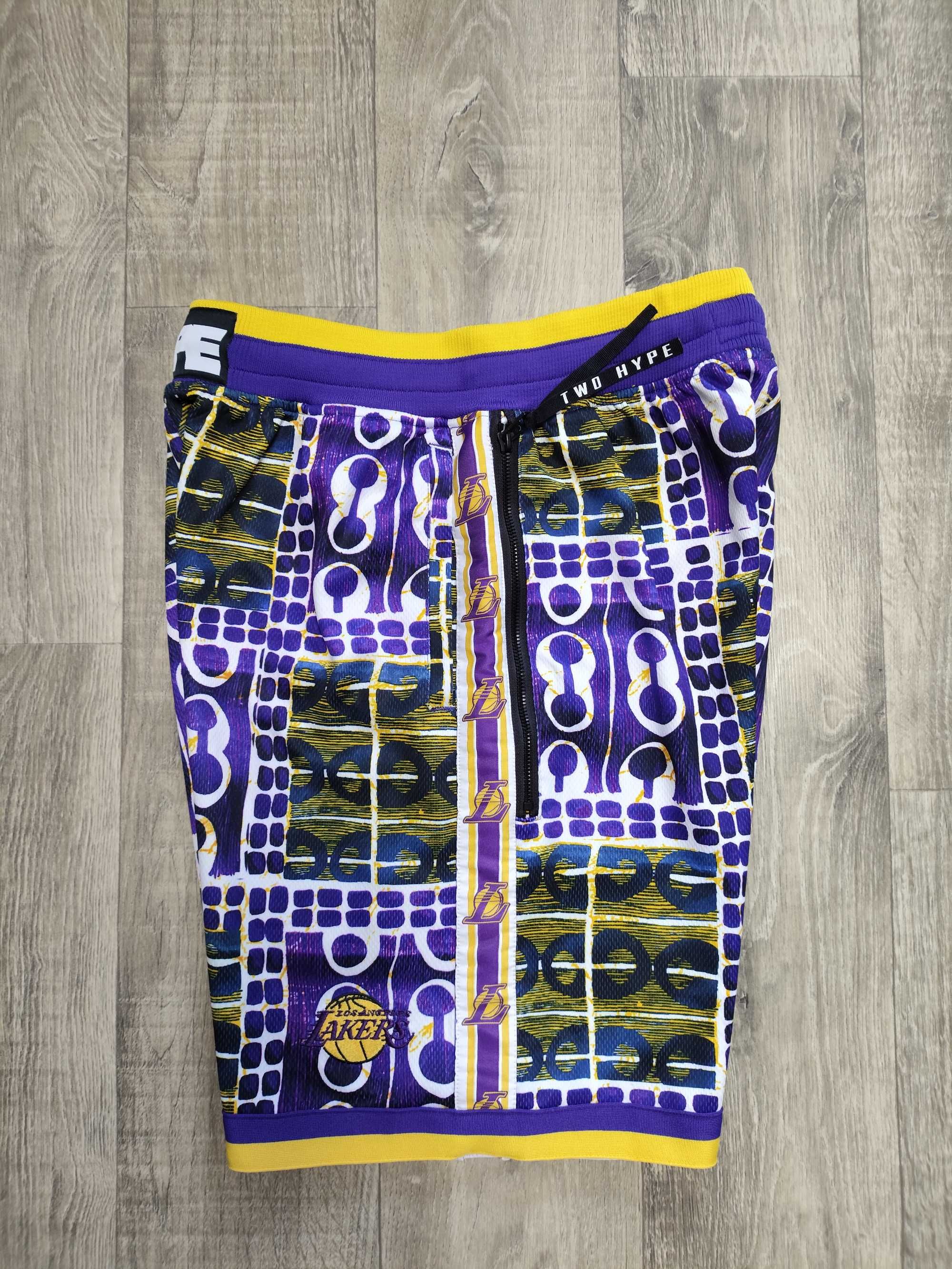 Шорти Two Hype Los Angeles Lakers Team Kente NBA Lab Shorts