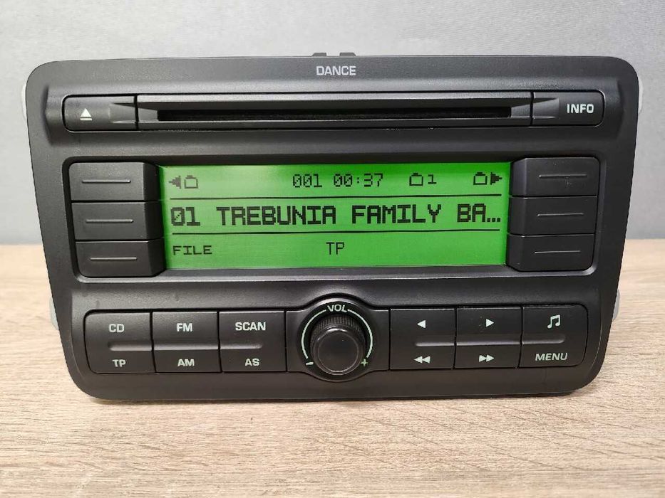 Radio samochodowe Skoda DANCE +kod CD z MP3 AUX Fabia II Roomster Yeti