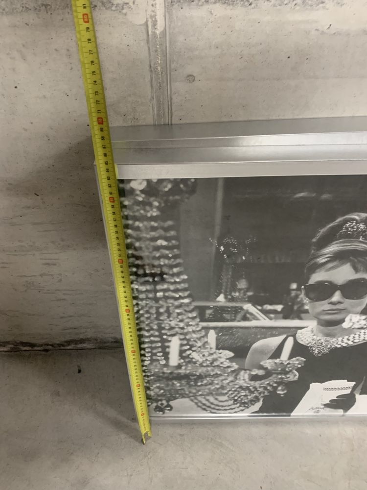 Quadro de poster de audrey hepburn - breakfast at tiffany’s