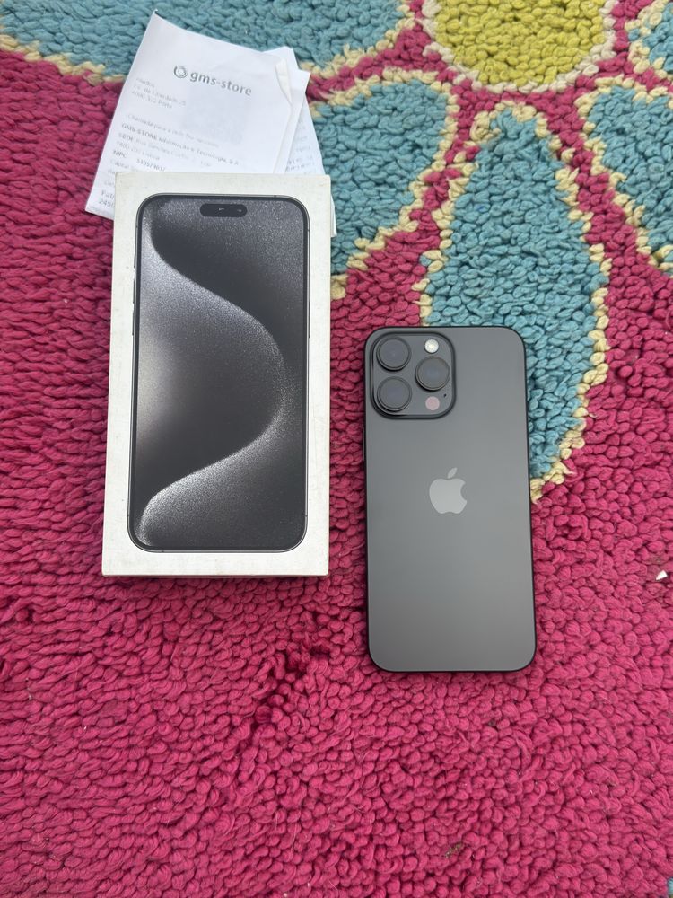 (Troco) Iphone 15 Pro Max 256GB Black novo c/fatura e garantia