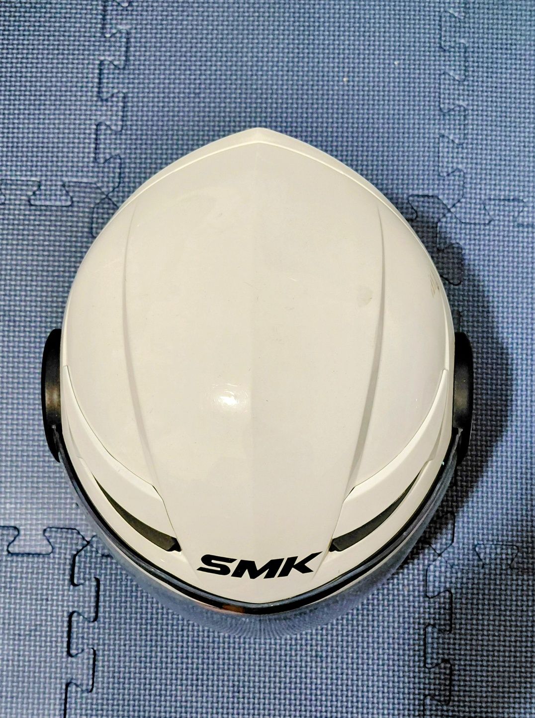 Capacete SMK BASIC BRANCO Semi Aberto - M