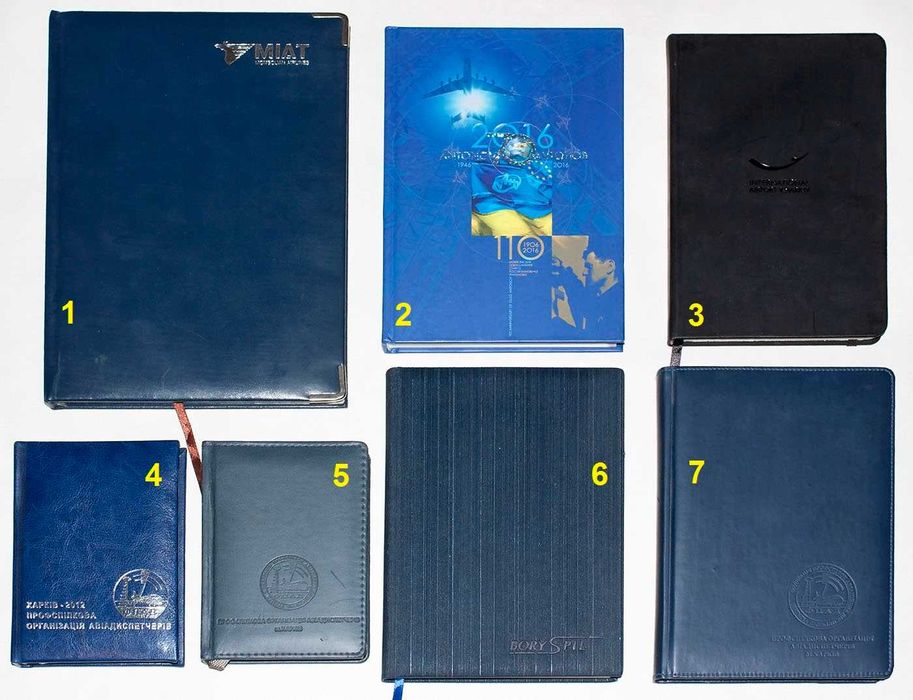 Авиация. Ежедневники и блокноты прошлых лет