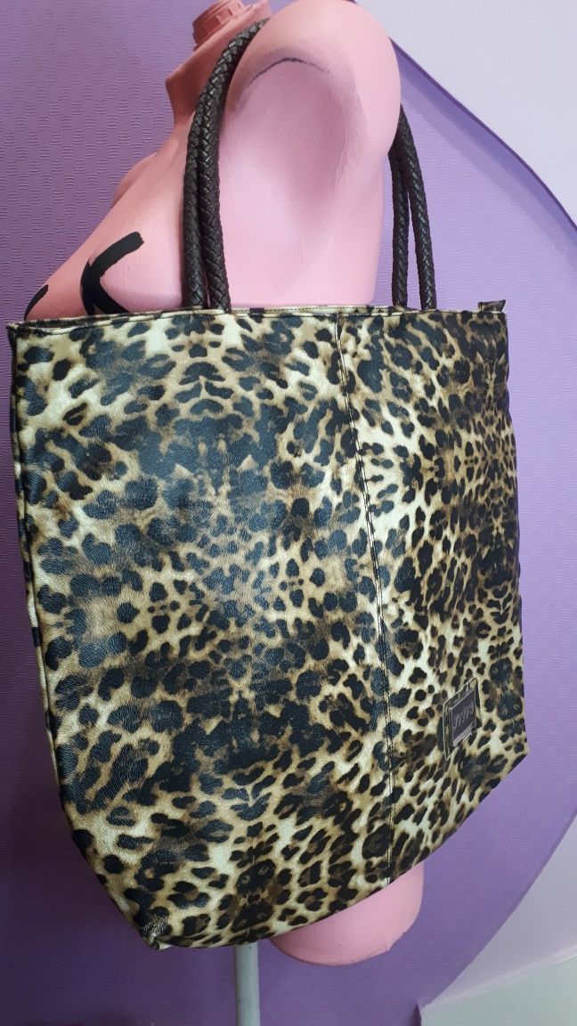 Леопардова сумка шопер