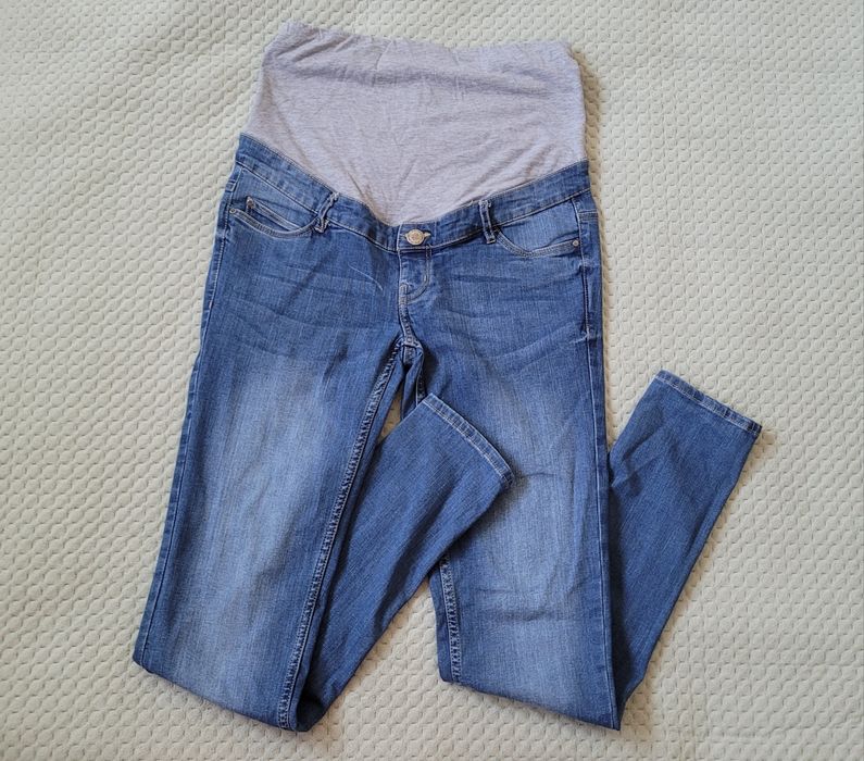 Spodnie jeansy ciążowe skinny r 38