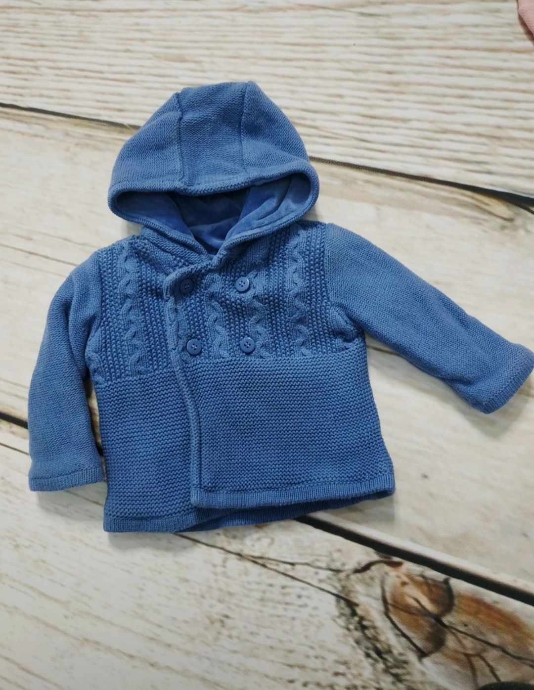 Mothercare rozmiar 68 sweter dla dziewczynki ala płaszczyk ocieplany