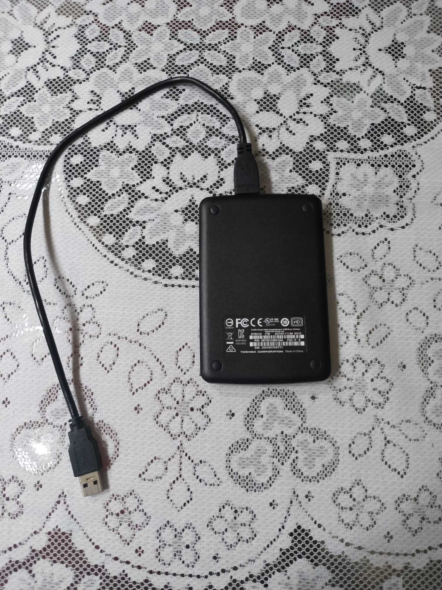 Disco Externo Toshiba 1 TB (HDTB310EK3AA) – Excelente Estado