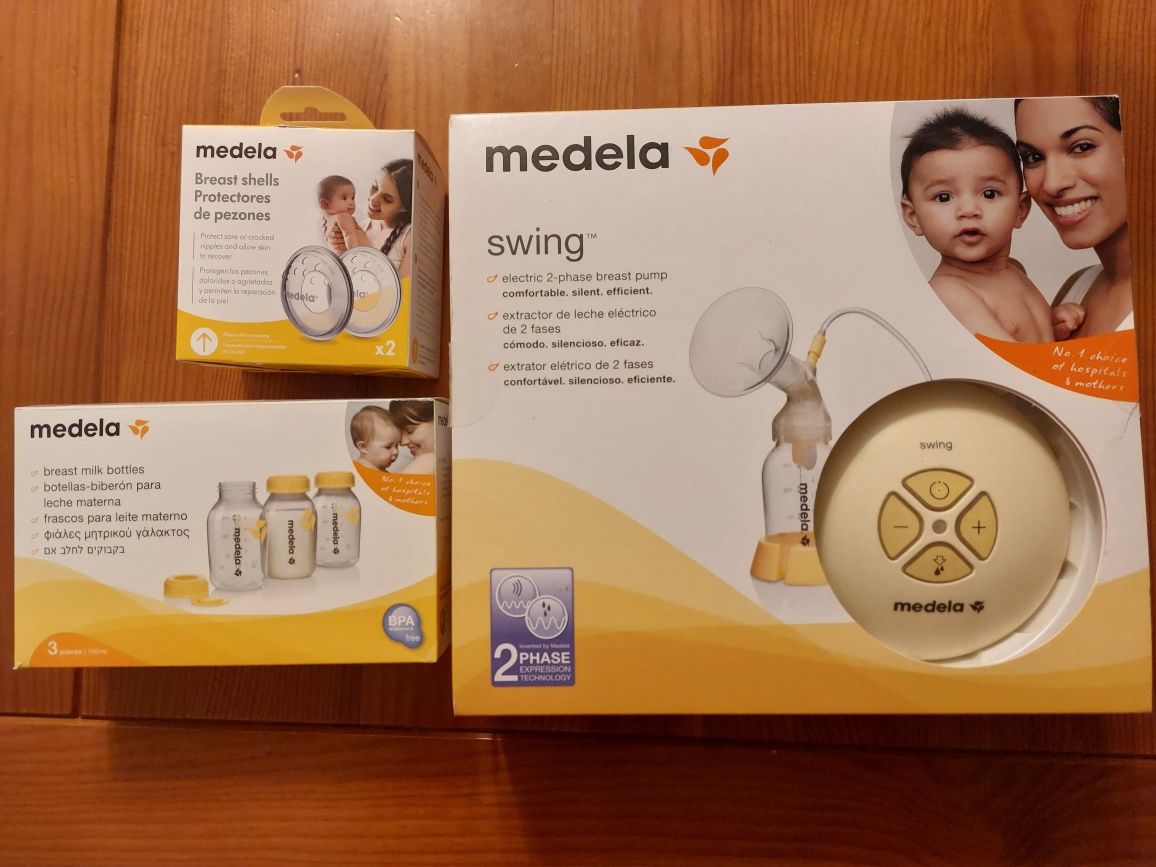 extrator de leite eletrico Medela com extras