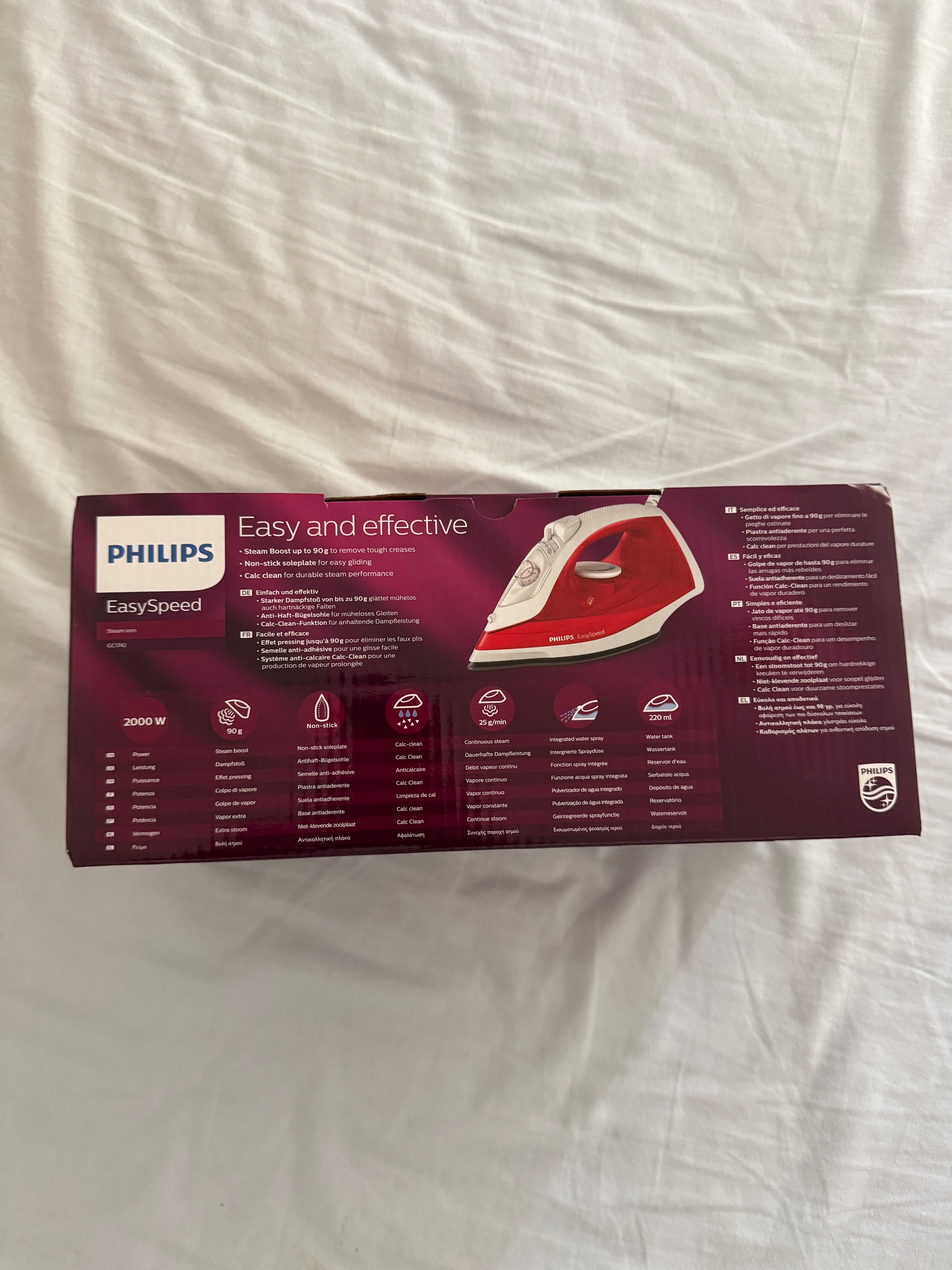 Philips EasySpeed - Ferro de engomar 2000W