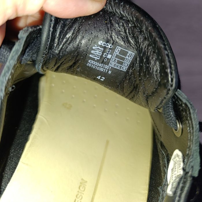 Чоловічі шкіряні кеди Ecco Soft 7