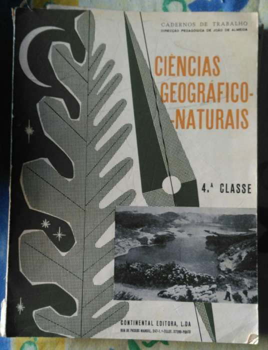 Livros escolares antigos Ciencias Naturais