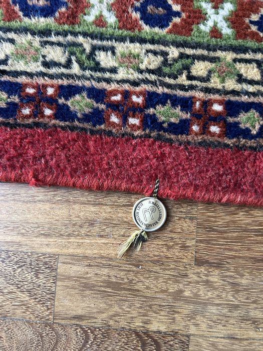 Tapete oriental indiano,em pura lã feito à mao,original,lavado.300x200