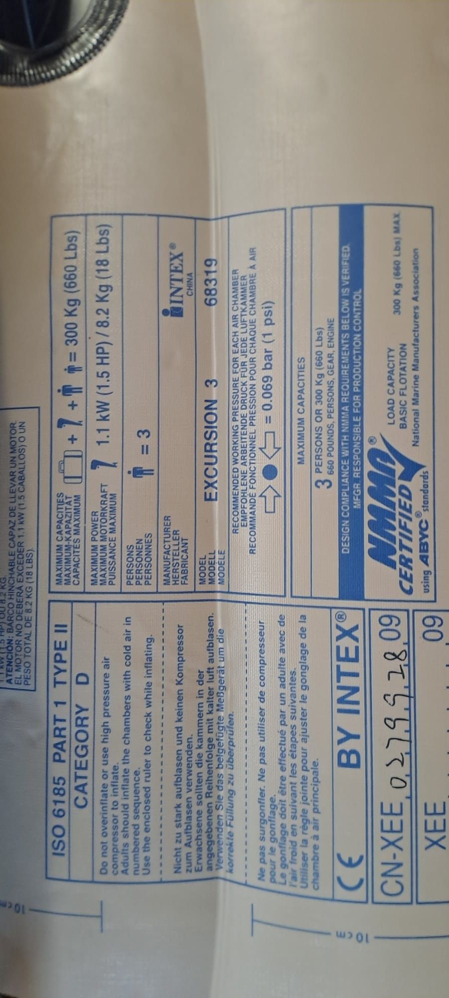 Ponton wędkarski excursion 3 intex,bestway,kolibri prezent świąteczny