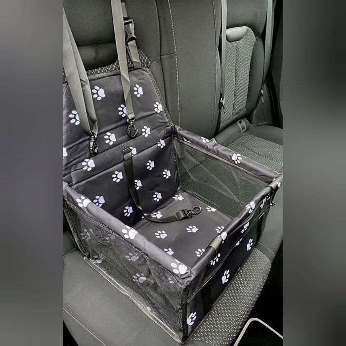 Fotelik samochodowy dla psa kota czarny NOWY transporter