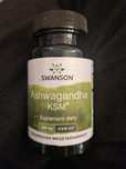 Ashwagandaha KSM Swanson 21 tabletek 1/3 opakowania