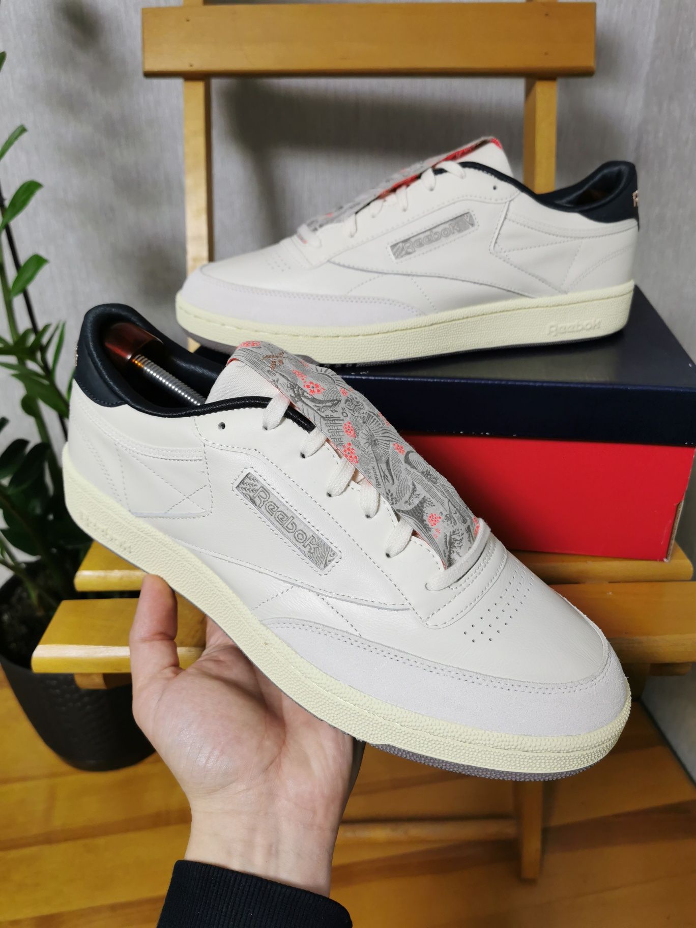 Кожаные кроссовки Reebok Club C 85 FY7510 кеды Оригинал