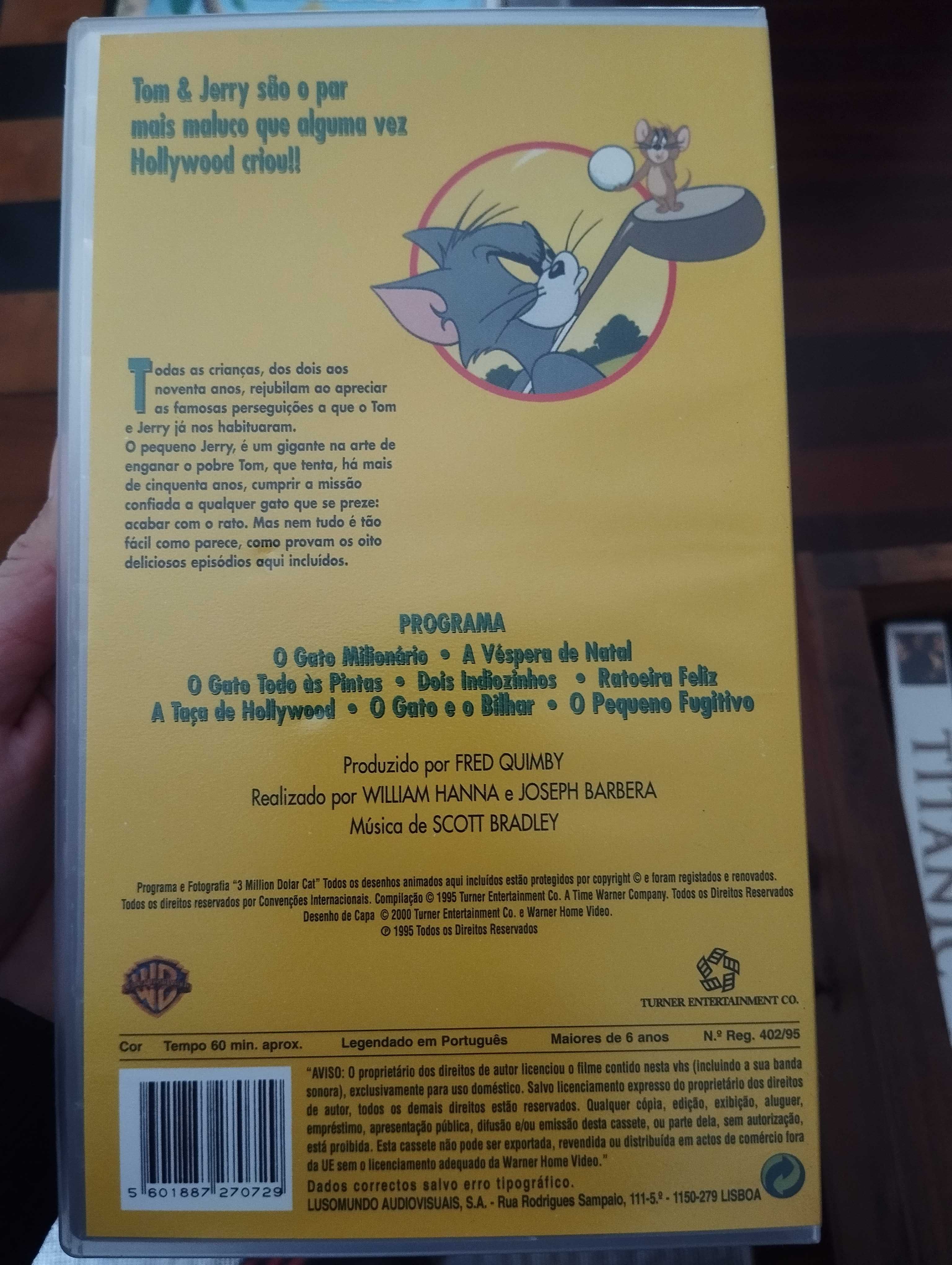 VHS Tom&Jerry, O Gato Milionário de