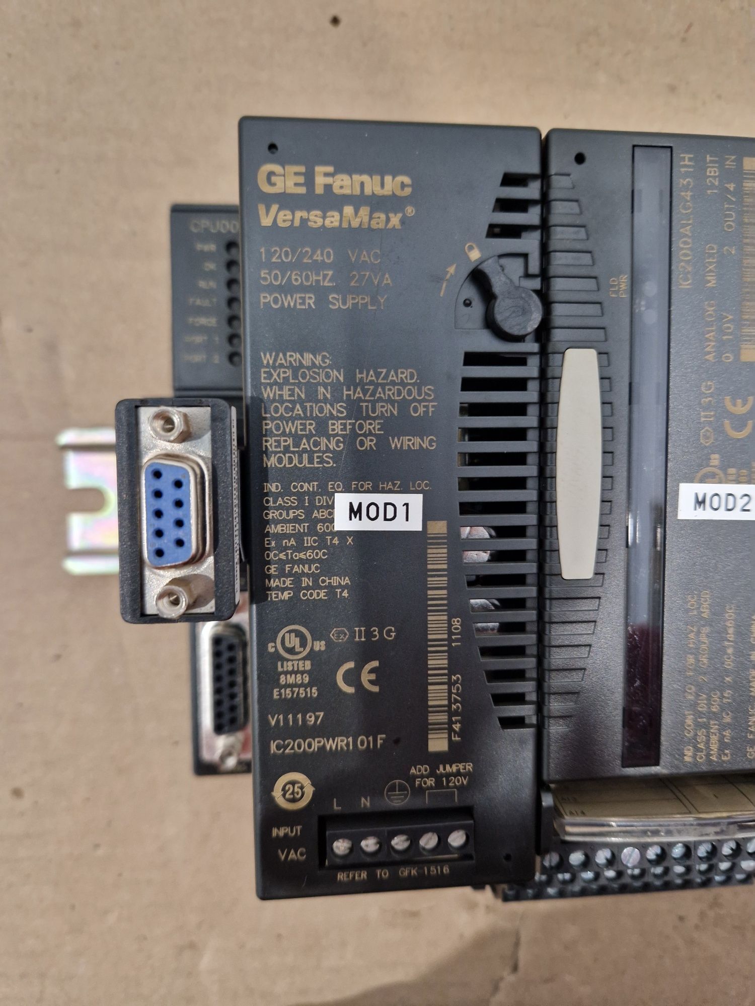 GE Fanuc VersaMax PLC система CPU аналоговий вхідний модуль