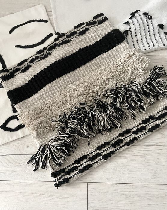 Ozdobne dekoracyjne poszewki na poduszki boho scandi 40cm/ 45 cm