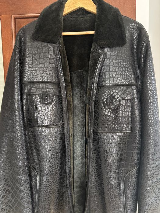 Kożuszek męski czarny XL