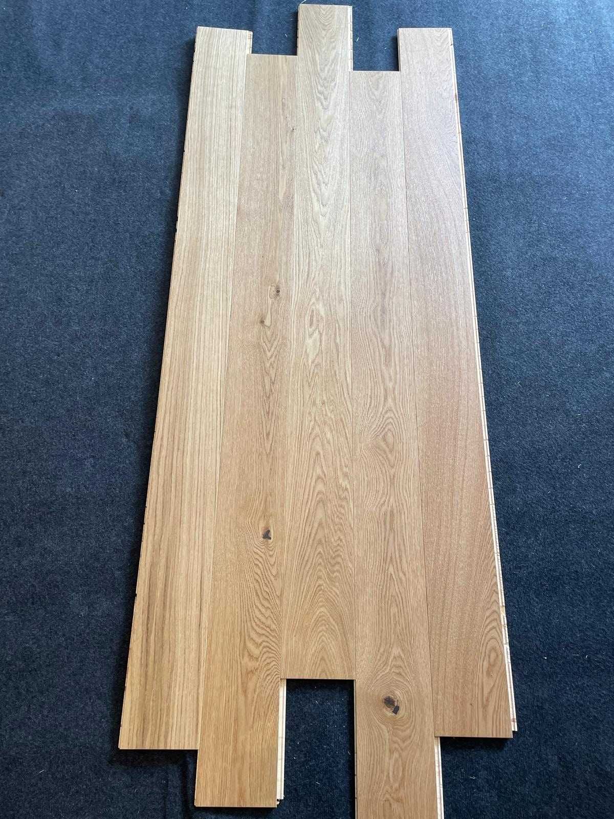 Podłoga drewniana dębowa 14x150x1900 Lakier