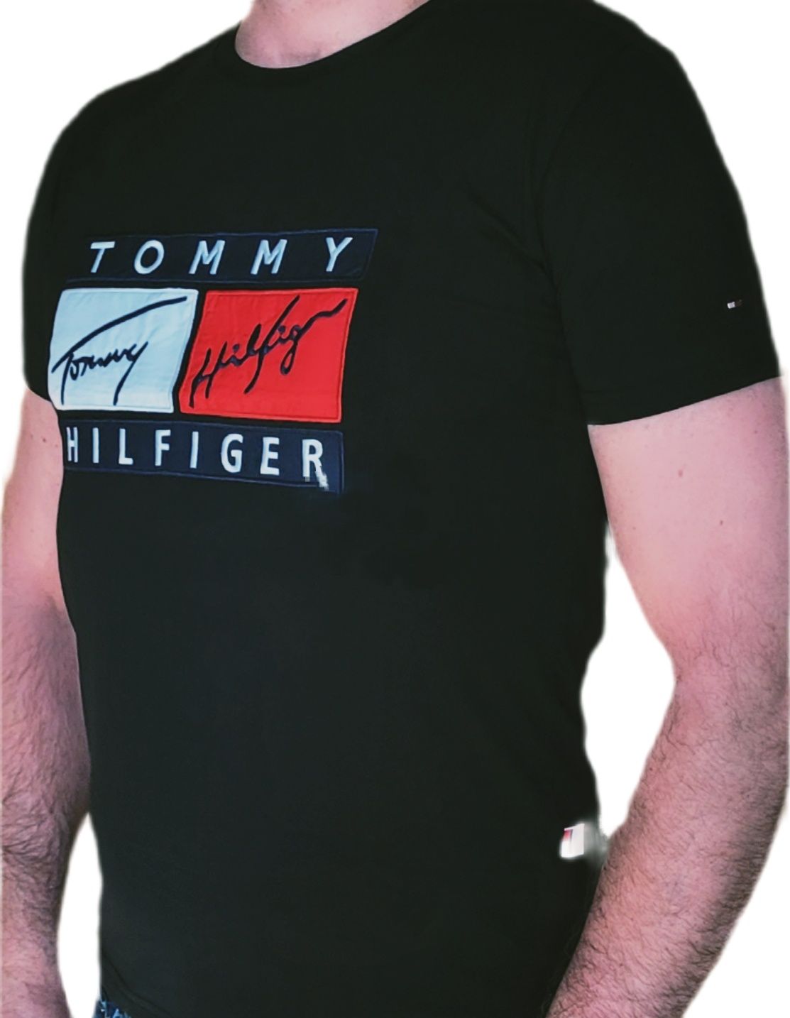 Koszulka męska Tommy Hilfiger czarna