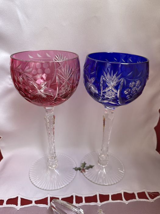 Фужеры цветной хрусталь Германия