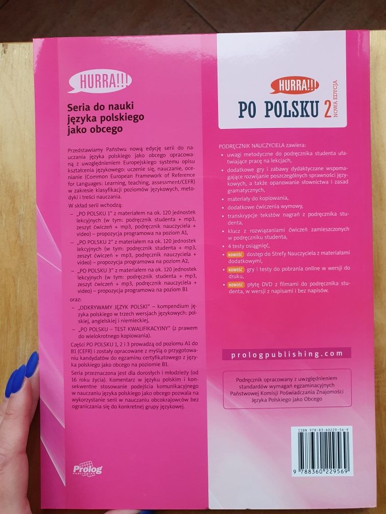 Hurra Po Polsku 2 (Nowa Edycja) Podręcznik Nauczyciela z DVD