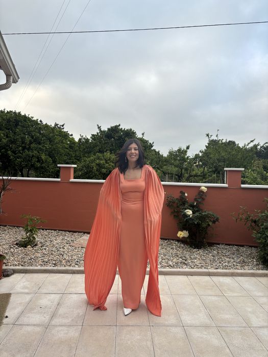 Vestido de gala cetim