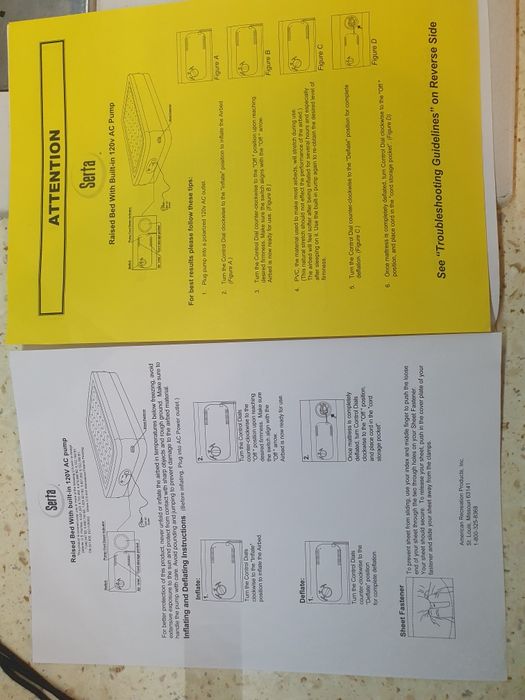 Надувна кровать Serta  матрас