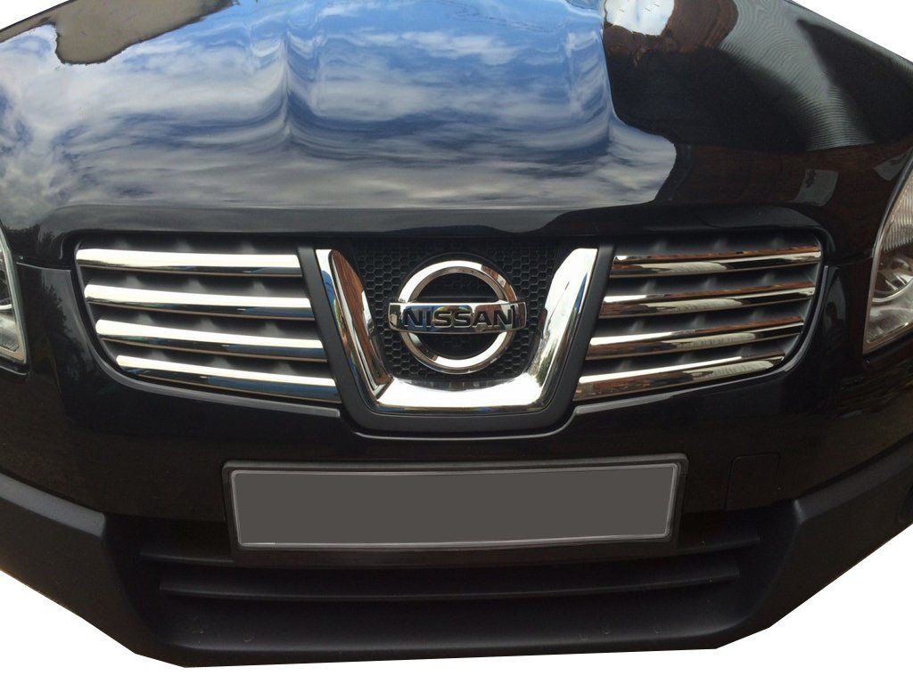 Nissan Qashqai 2007-2010 Накладки на решетку радиатора Carmos