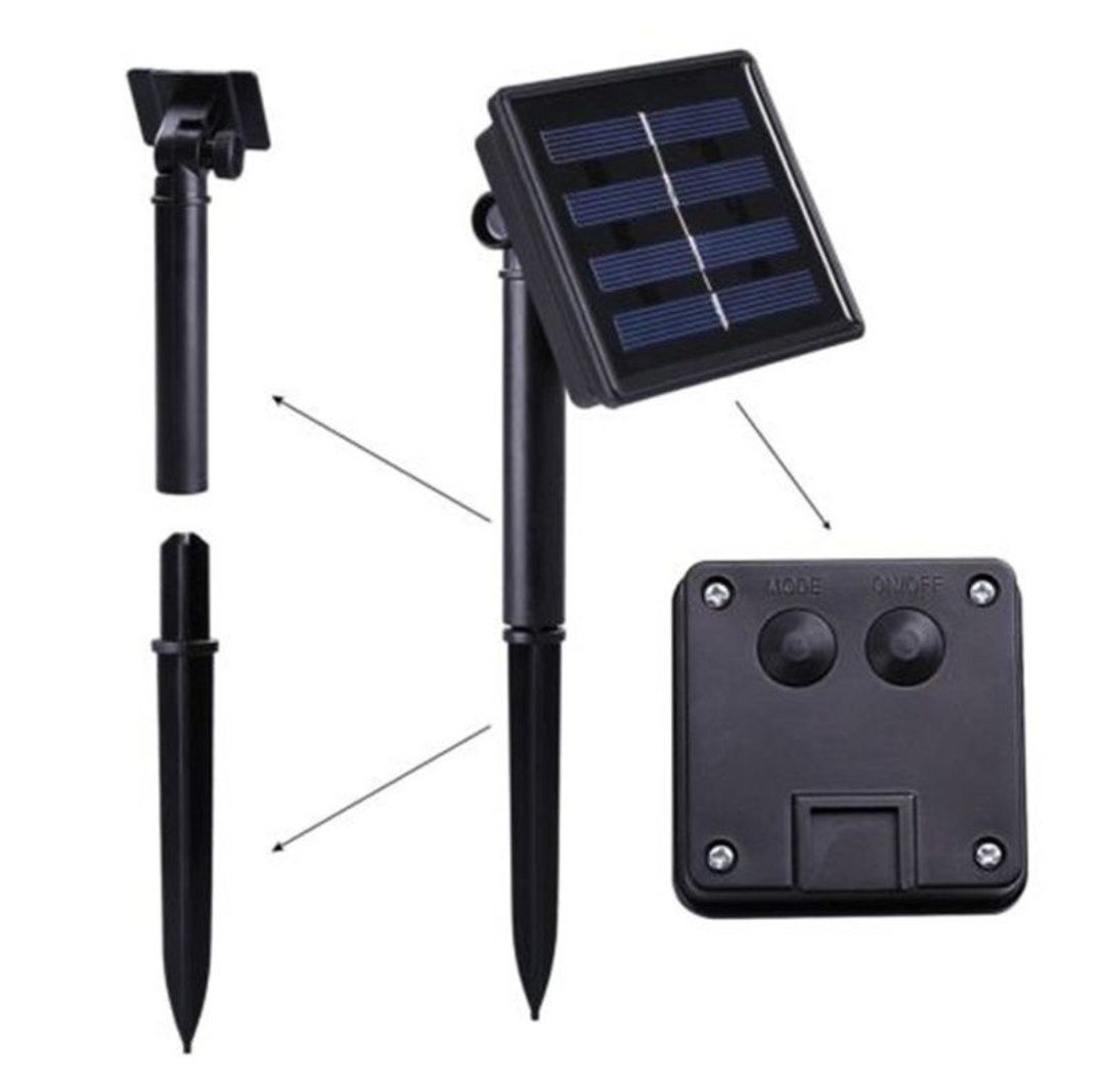 Lampki solarne do ogrodu 100 led 12 m ledowe balkonowe oświetlenie