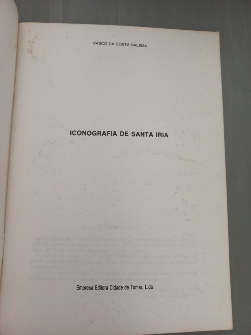 Livro estudo da iconografia de santa iria tomar