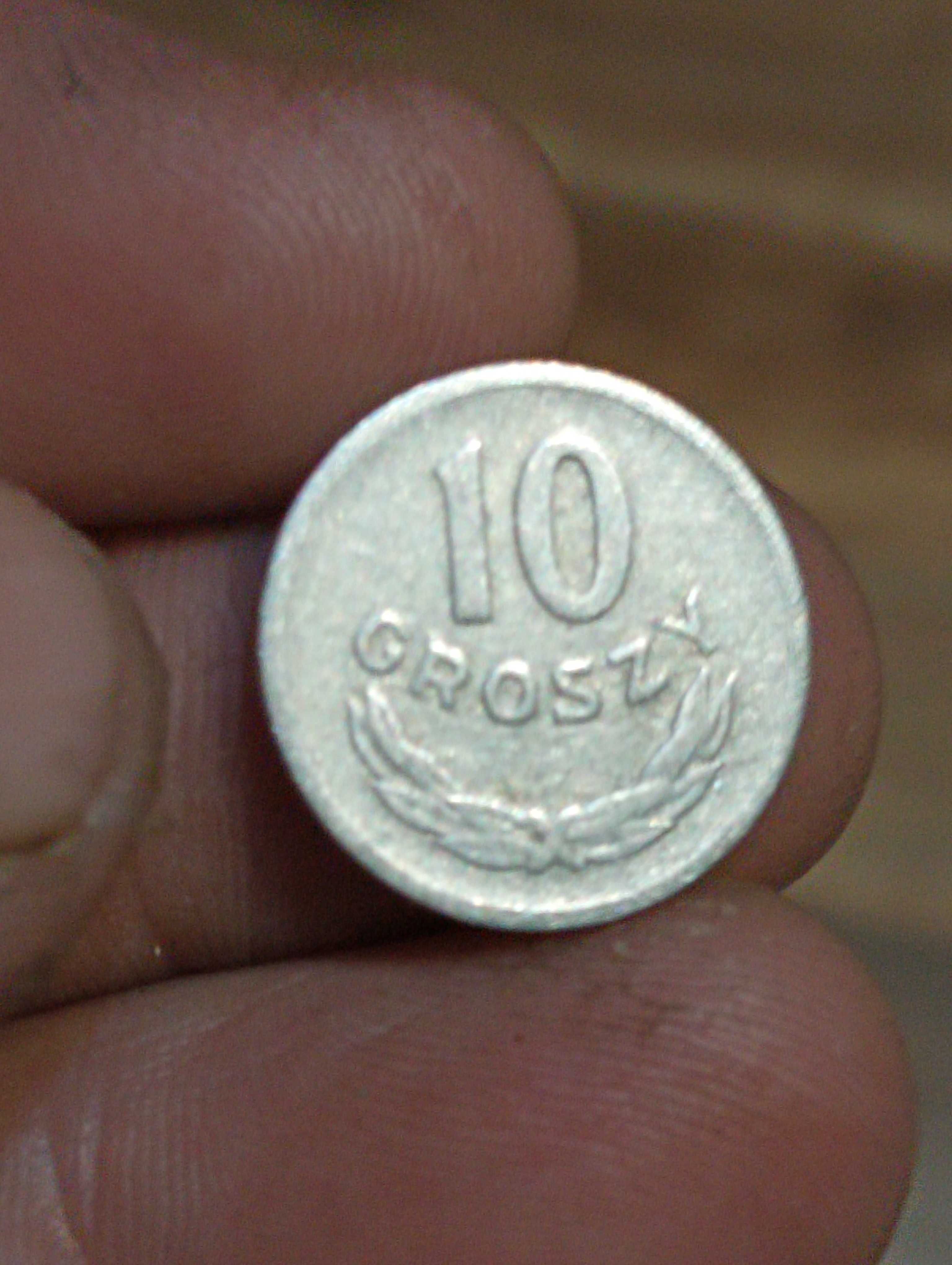 Moneta 10 groszy 1961 rok