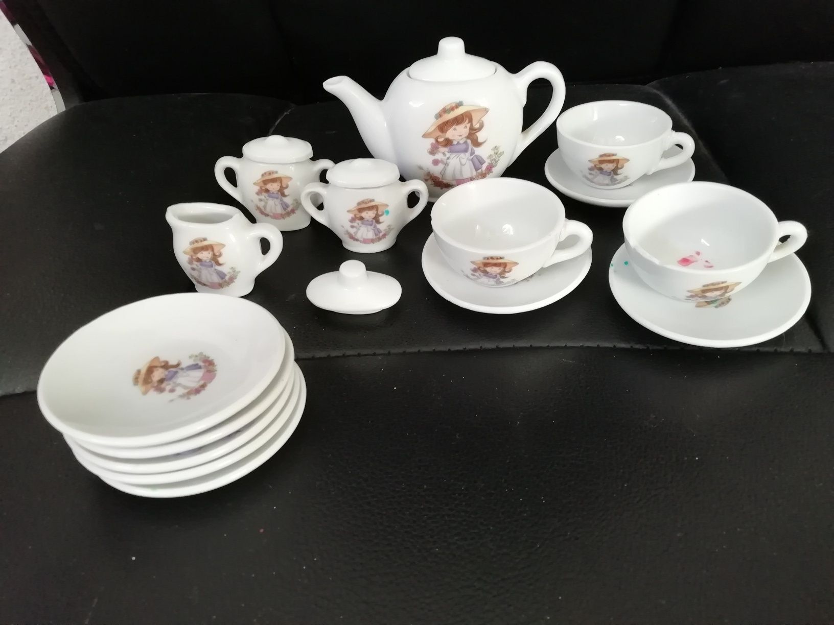 Serviço de chá em porcelana - Criança 19 Peças Muito antigo… +40 anos*
