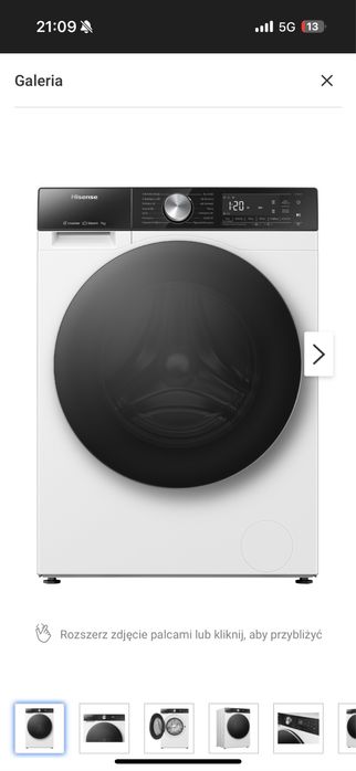 Pralka HISENSE WF5S7041BW Seria 5S Nowa