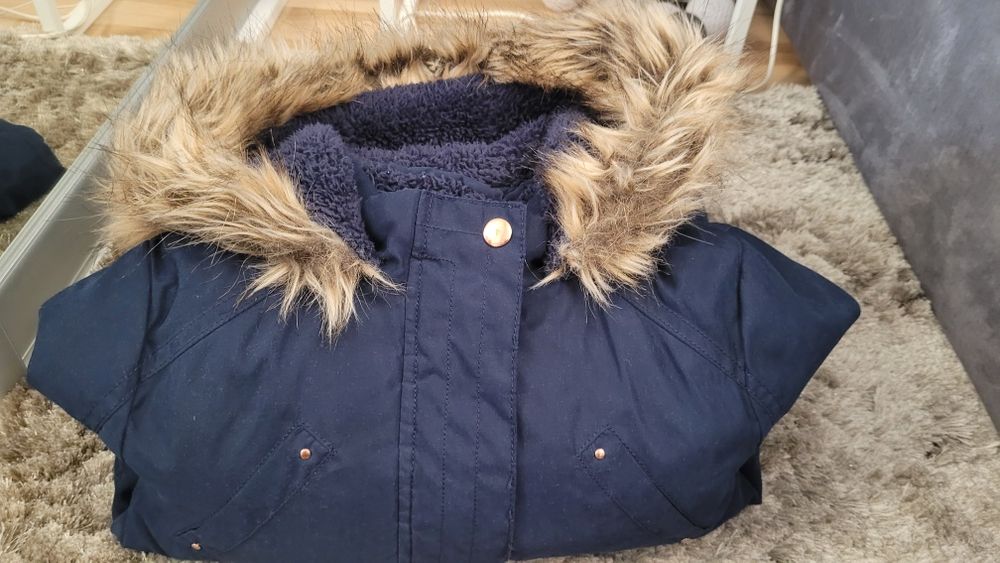 Kurtka zimowa parka 134cm