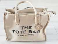 Torebka beżowa w stylu The Tote Bag Marc Jacobs