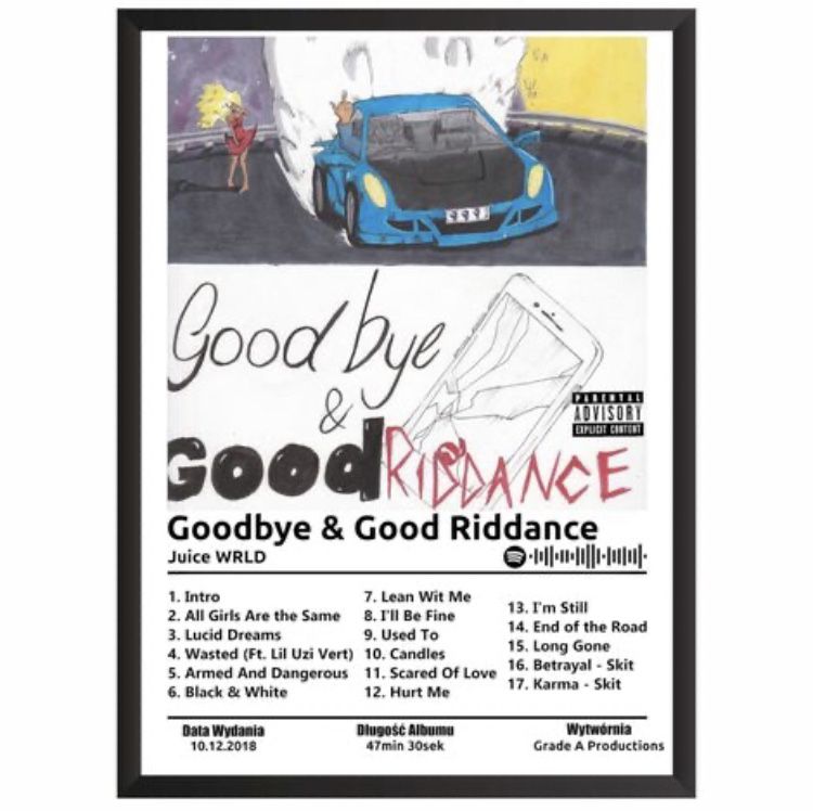 Obraz album Juice WRLD Goodbye & Good Riddance