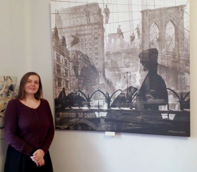 Авторская картина на холсте Вики Тер 145*145 см