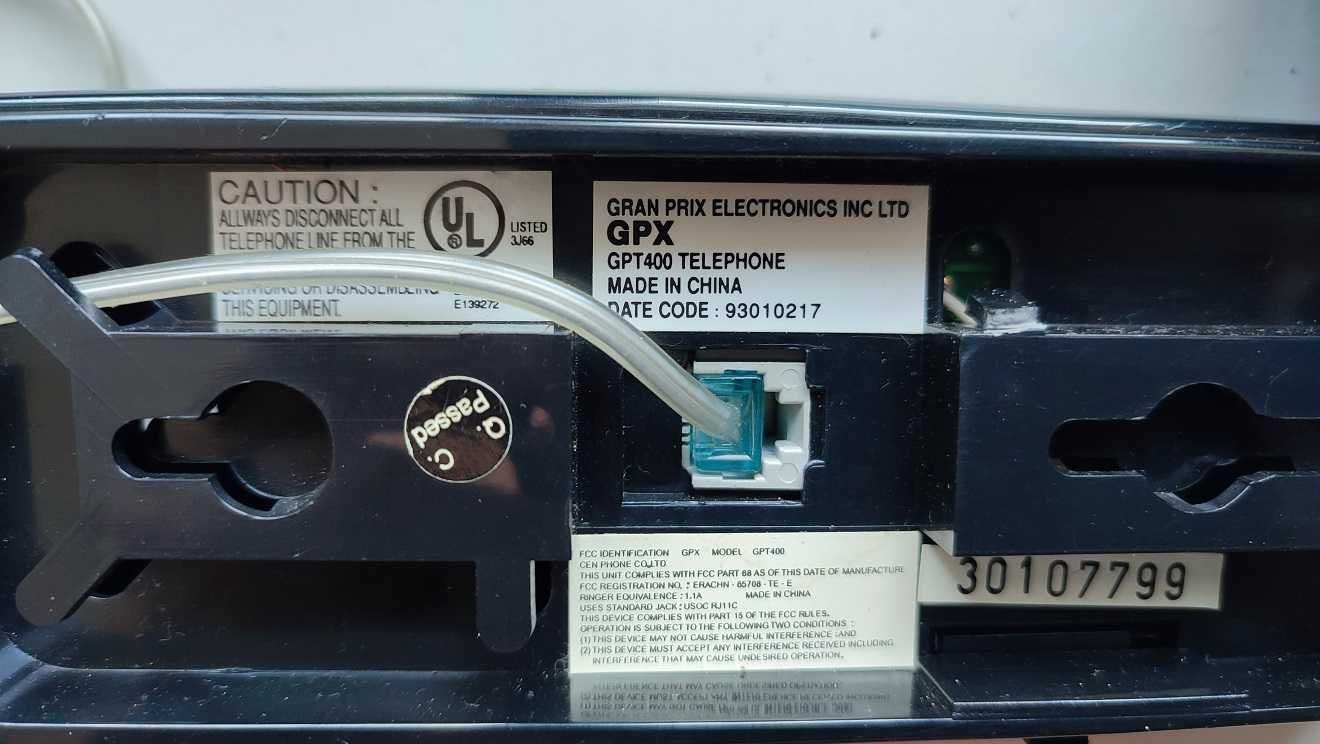 telefon stacjonarny  czarny