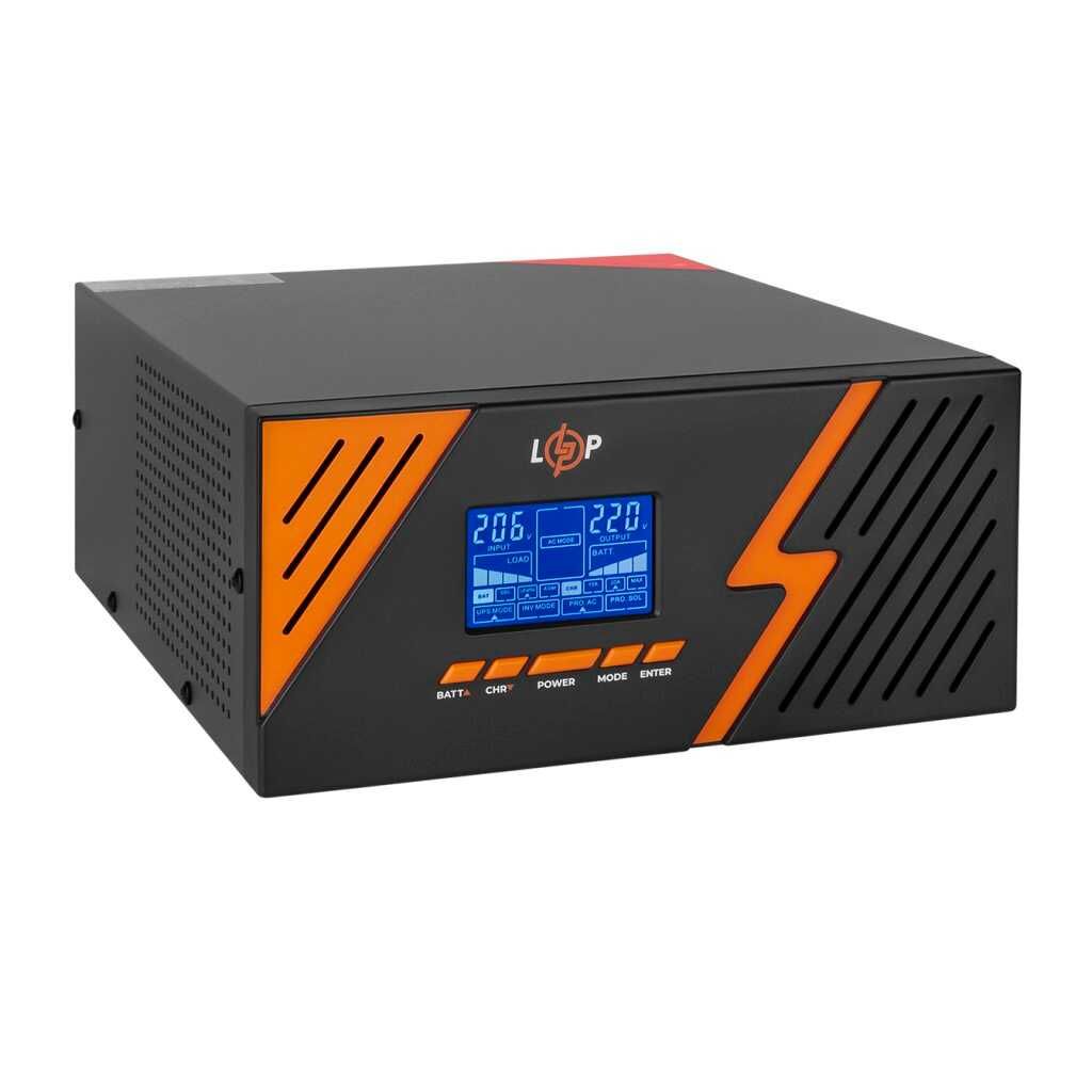 ДБЖ з правильною синусоїдою 12V LPM-PSW-1500VA Black+ Акція ПОДАРУНОК