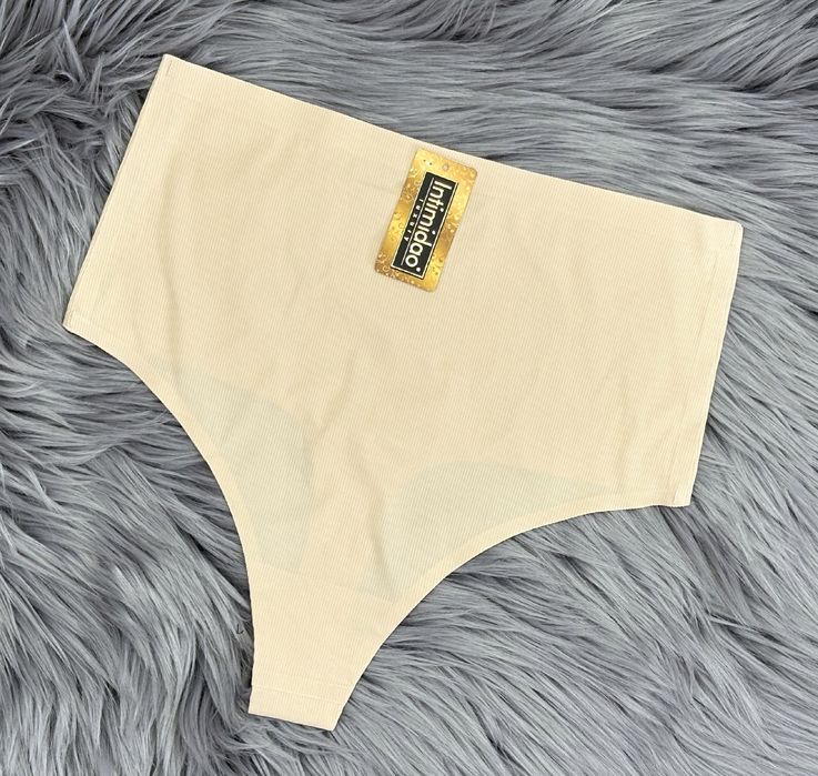 m 38 stringi majtki laserowo cięte wysoki stan intimidao prążek