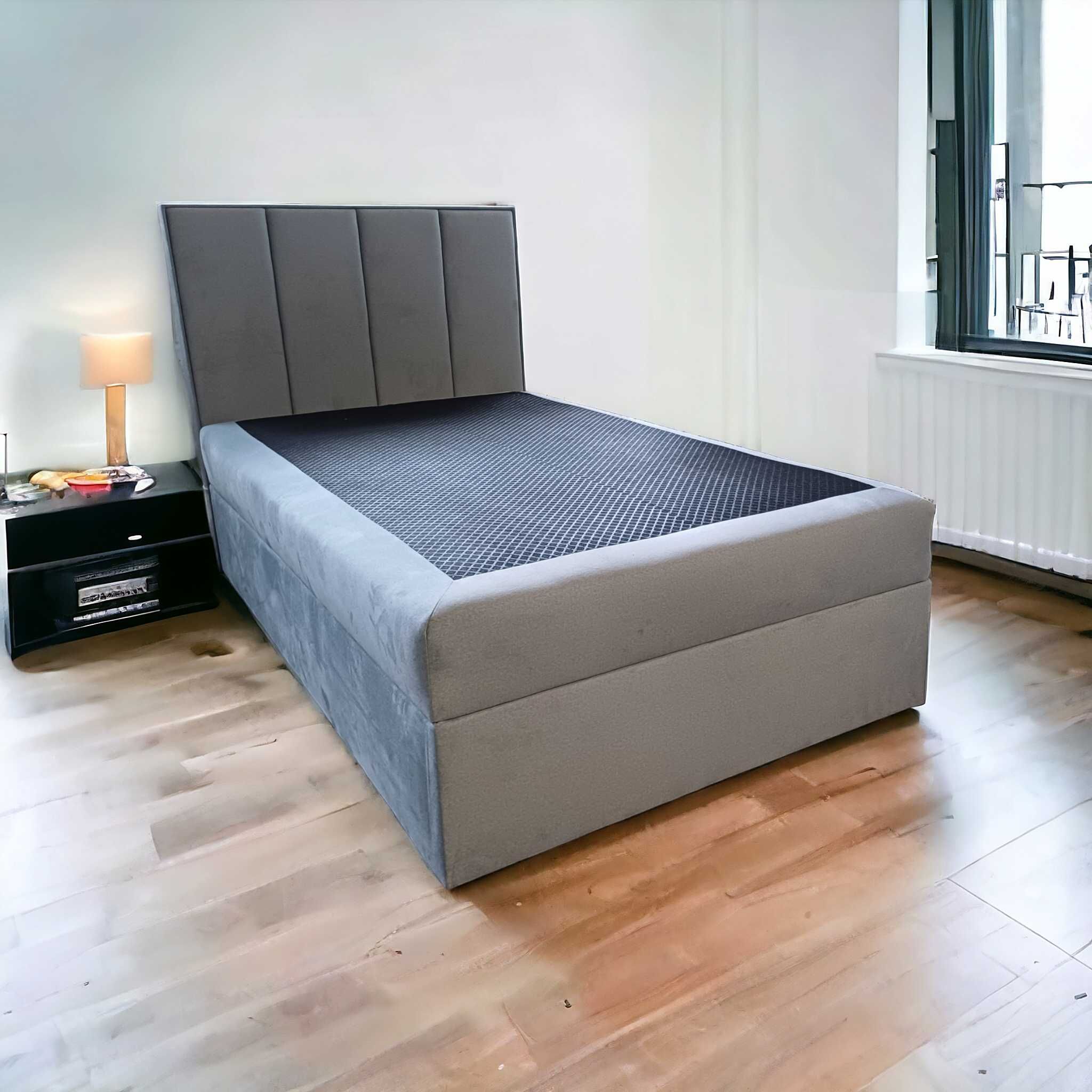 łóżko kontynentalne 120/200 pojemnik na posciel materac+topper
