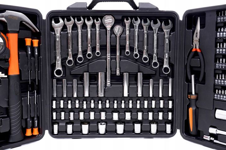 Zestaw Kluczy Narzędzi Klucze Nasadowe W Walizce 140 El Walizka Narzęd