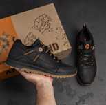 Кроссовки Merrell кожаные мужские черные, мужская спортивная обувь