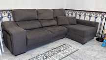 Sofá Chaise Longue LÚCIA IV – 4 lugares + Arca + 2 Puffs