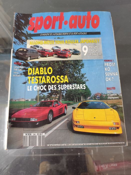 Coleção raríssima da revista francesa de culto SPORT AUTO