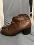 Bota de couro e bota