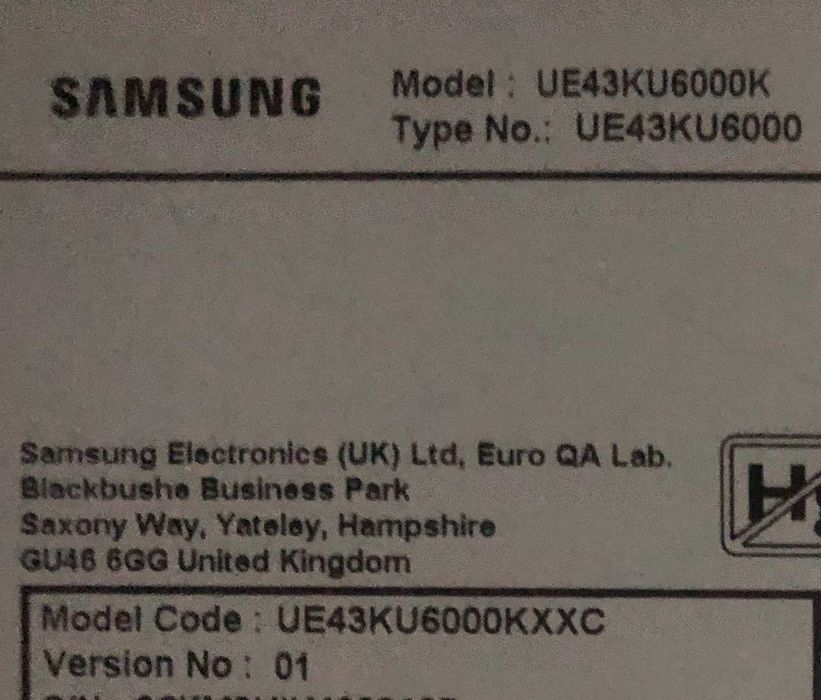 Samsung Parts UE43KU6000K BN41.02499A BN41.02528A BN94.10799D Tested64585026919937120